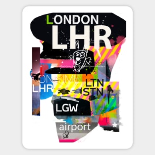 London airports Sticker